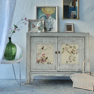 Hinese-aparador de madera reciclada antigua para sala de estar, muebles antiguos con pintura en seco - Product Image 6