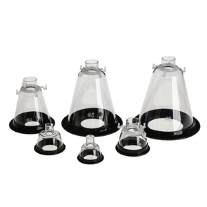 AZMED Yeniden Kullanılabilir Şeffaf PVC Koni Veteriner Evcil Hayvan Solunum Anestezi Maskesi Köpekler için Tüplerle - Product Image 4