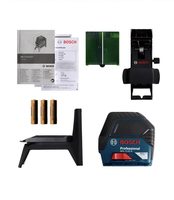 Pour GCL 2-15 G DIY Laser de nivellement industriel à faisceau vert, combinaison de lignes et points, avec support RM 1 et 2 piles AA, auto-nivelant à pendule