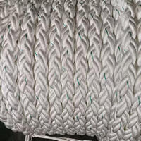 Cordage de quai à faible elongation, fabrication en usine, 64 mm, 8 brins, corde en polyester, remorque de bateau, emballage, autres fournitures marines, accessoires de bateau
