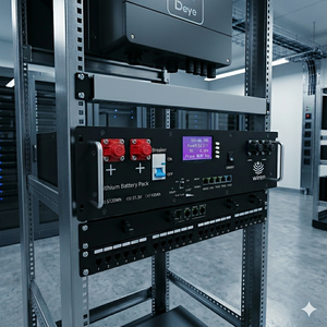 Wiren W5100 51.2V 100Ah Battery 5kwh Home <b>Energy</b> <b>Storage</b> <b>System</b> LCD Display Modular Rack Design Rack Mount Battery - Product Image 1