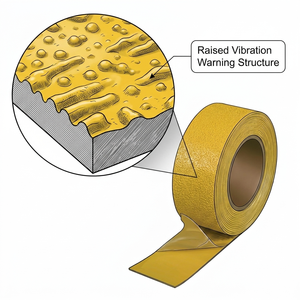 Prévention des glissades sur le lieu de travail, ruban de marquage de sécurité, solution antidérapante réfléchissante et robuste pour les escaliers, les allées et les zones industrielles - Product Image 2