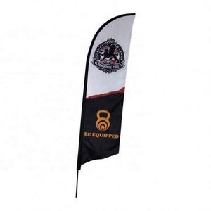 Drapeaux et bannières promotionnels personnalisés double face, forme goutte d'eau, motif plage et plumes, économiques, 2M, 3M, 4M, 5M, Drapeau de plage - Product Image 1