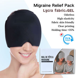 Gorro de Hielo para Aliviar la Migraña, Envoltura de Gel Refrigerante para el Cabeza para Aliviar el Dolor de Cabeza y el Estrés, Terapia de Calor y Frío Reutilizable, Promueve la Relajación - Product Image 1
