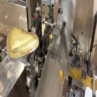 Machine d'emballage de chocolat en forme de cœur 3D avec film, haute efficacité, distribution de colle entièrement automatique, sur mesure