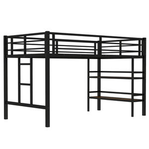 Petit lit mezzanine cadre <span class=keywords><strong>en</strong></span> acier pour filles enfants sans lit sous un lit compact peu encombrant chambre d'enfant lits superposés - Product Image 4