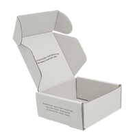 Boîte d'expédition plate en carton ondulé durable, personnalisable avec logo, vente en gros, pour vêtements et chaussures