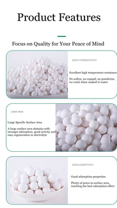 Billes d'alumine activée déshydratante à haute capacité d'adsorption, adsorbant pour sécheur d'air, certifié ISO - Product Image 4
