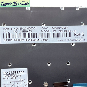 Teclado <span class=keywords><strong>de</strong></span> ordenador portátil retroiluminado HB hebreo <span class=keywords><strong>de</strong></span> EE. UU. Para Lenovo ThinkPad X1 Carbon 5th Gen X1 2017 SN20M08031 01ER623 Teclado <span class=keywords><strong>de</strong></span> color negro para ordenador portátil - Product Image 6