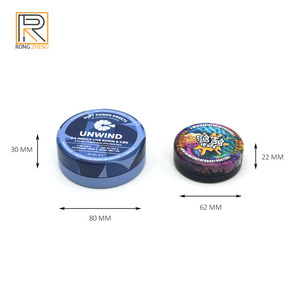 Nhỏ rỗng in bao bì vòng với vít nắp con bằng chứng tin tùy chỉnh kim loại có thể container CR Con hộp thiếc - Product Image 6