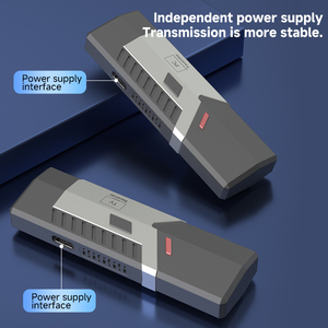 Trasmettitore e Ricevitore <span class=keywords><strong>Video</strong></span> Wireless Portatile in Metallo Full HD 1080P 50M per Proiettori da Riunione, Splitter e Convertitori Pass-Through - Product Image 2