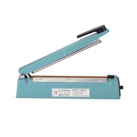 Scelleuse thermique à impulsion manuelle industrielle avec couteau de découpe |   Machine de scellage de sachets et de pochettes pour l'emballage médical et des boissons
