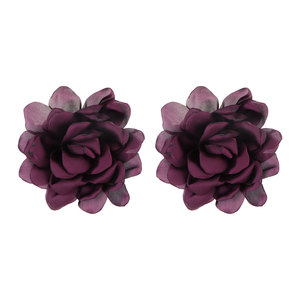 Pendientes de Flor con Diseño de Camelia Blanca Grande, Joyería para Mujer para Fiestas - Product Image 5