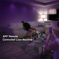 Machine sexuelle Hismith Double Penetration Duo Play contrôlée par application avec connecteurs quadruples pour double pénétration KlicLok