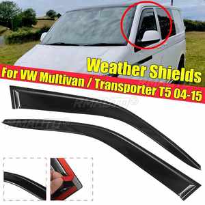 Para VW Multivan Transporter T5 2004 2005 2006-2015, Visores Deflectores para Ventanas Delanteras de Coche, Protección Contra Viento, Sol y Lluvia, Escudos para Ventanas Tintadas, 2 Piezas - Product Image 1