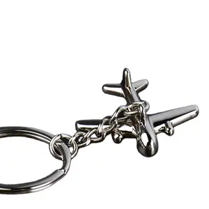 Factory customized exquisite gift gift 3D helicopter shape metal keychain