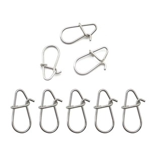 Bầu Loại thép không gỉ móc nhanh clip khóa Snap nối 100 cái/túi xoay & Snaps cho an toàn cho câu cá giải quyết công cụ - Product Image 1