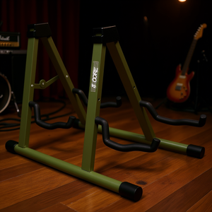 Soporte para guitarra, plegable, universal, de metal, para guitarra acústica, eléctrica, bajo, mandolina, banjo, uso en escenario y estudio - Product Image 2