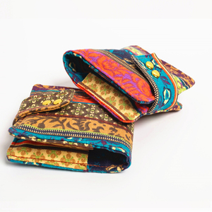 Bolsa de almacenamiento de aceite esencial de lona con estampado floral, bolso de transporte portátil de 6 botellas con rodillo de 10ml - Product Image 1