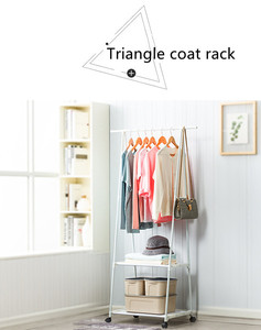 Tủ Quần Áo Tự Do & Di Động Giá Treo Quần Áo Đã Qua Sử Dụng Giá Treo Quần Áo Vàng Giá Trưng Bày Trên Bánh Xe Có Kệ Để Bán - Product Image 5