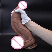 Dildo Realista de Silicona Líquida para Masturbación Femenina, Grande, Grueso y Enorme, Juguetes Sexuales para Adultos de Textura Suave, Juguetes Sexuales y Lencería