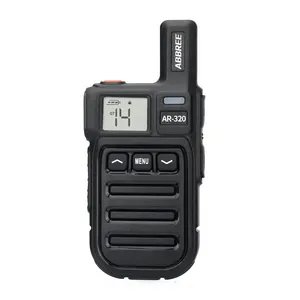 ABBREE AR-320 미니 워키 토키 무선 복사 주파수 UHF 장거리 USB 충전 휴대용 Communicator 2 웨이 라디오 호텔