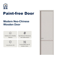 Porte intérieure en bois de haute qualité au design moderne, porte chambre en MDF sur mesure pour projets résidentiels et hôteliers