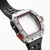 Hochwertige 6501 Split-Second-Chronograph-Uhr mit Automatikwerk, Skelett-Zifferblatt, Titan, Herrenuhr, tägliches Geschenk.