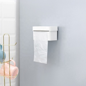 RGB casa Design moderno in plastica a <span class=keywords><strong>parete</strong></span> sacchetto della spazzatura scatola di immagazzinaggio Hotel No Dril Bag porta porta sacchetti adesivi Organizer - Product Image 5