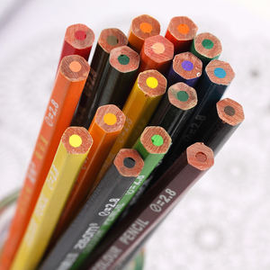 Crayons à dessin et à colorier en bois, à base d'huile, non toxiques, 24 couleurs, de bonne qualité, pour enfants et étudiants, vente en gros de fournitures scolaires - Product Image 5