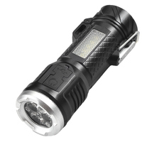 Briquet électrique portatif d'extérieur à allumage par arc Camping Forte lumière d'urgence Led Edc Mini lampe de poche