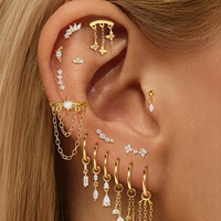 Gaby Jewelry Wholesale Astm F136 Implant-grade Titanium Daith Titanio Joyas Helix Lobe Tragus Cartilage Ear Piercing