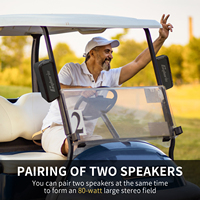Speaker Golf Bluetooth Magnetik Portabel Tahan Air IPX6 untuk Kereta Golf, Baterai 24 Jam, Aksesoris Golf, Hadiah Golf