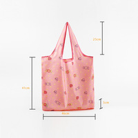 Sac fourre-tout pliable extensible personnalisable de grande taille, sac de shopping réutilisable en polyester Ripstop pliable, motif de logo personnalisé