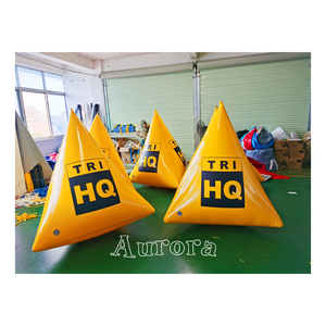 <strong>Custom</strong> Logo <strong>Inflatable</strong> <strong>Buoy</strong> Vinyl Water Pool <strong>Floating</strong> Race Marker Pyramid Air <strong>Buoys</strong> for Swim Triathlon Racing Events - Product Image 6