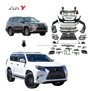 Kit de carrocería para Lexus GX460 2010-2014 actualización a 2022 Kits de carrocería de coche parachoques delantero LED faros estilo rejilla para luces traseras GX460 - Product Image 1