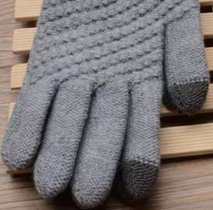 Women Men Warm Winter Touch Screen <b>Gloves</b> Stretch Knit <b>Mittens</b> Wool Full Finger Guantes Female Crochet <b>Glove</b> - Product Image 5