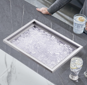 Food Grade Stainless Steel Ice Storage <b>Bin</b> with Direct <b>Cover</b> - Commercial Insulated Ice Container for Bar/Restaurant - Product Image 3
