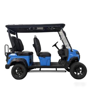 Voiturette de golf électrique homologuée pour la route, 4 places, véhicule <span class=keywords><strong>utilitaire</strong></span> avec batterie <span class=keywords><strong>au</strong></span> lithium pour les terrains de golf et la chasse - Product Image 5