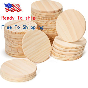 Sous-verres et dessous de verre à boisson en bois massif naturel non fini, robustes, gravés sur mesure avec logo, pour un décor de luxe aux États-Unis - Product Image 1