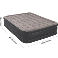 Matelas gonflable LGM Queen Size avec pompe électrique rapide, sac surdimensionné, matelas gonflable imperméable pour le camping et l'intérieur