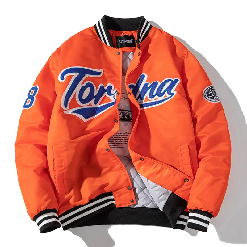 Gelan Hip Hop vestes de Baseball Streetwear veste pilote vêtements d'extérieur pour hommes Casual lettre broderie Bomber et manteaux personnalisés