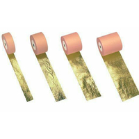 Feuille d'or en rouleau de grande quantité disponible, 0,15x75m, pour la décoration de plafonds, murs et sculptures