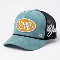 Casquette de baseball réglable en maille à 5 panneaux avec logo brodé personnalisé de haute qualité pour hommes et femmes