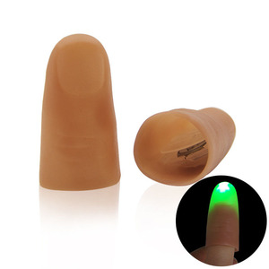 Paires de lumières magiques professionnelles de scène, 1 paire, <span class=keywords><strong>pour</strong></span> pouces, doigts, avec pointes lumineuses, lumières vives, accessoire de magie, jouet <span class=keywords><strong>pour</strong></span> <span class=keywords><strong>magicien</strong></span> - Product Image 3
