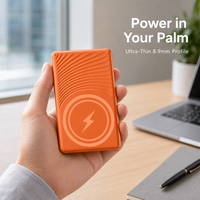 Nouvelle Batterie Externe Magnétique Ultra Sans Fil 15W 5000mAh 2026, Sortie Sans Fil 5W, Sortie PD Type-C 22.5W, Entrée PD Type-C 18W