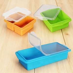 Molde de hielo cuadrado grande al por mayor de fábrica, rejilla de hielo de silicona de gran capacidad para sopa, ideal para exportación. - Product Image 4