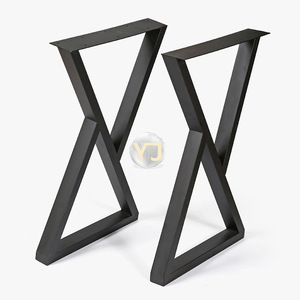 ขาโต๊ะแบบมินิมอล เหล็กคาร์บอนสีดำ 725x500 มม. โครงรองรับโต๊ะ ดีไซน์ทันสมัย ทนทาน - Product Image 5