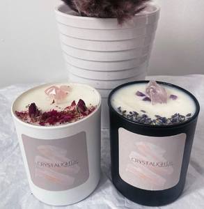 도매 럭셔리 소이 왁스 아로마 테라피 캔들, 맞춤형 허브 힐링 크리스탈, 결혼식 및 크리스마스용 홈 데코 - Product Image 2
