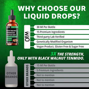 Teinture <span class=keywords><strong>de</strong></span> 20 en 1 à base <span class=keywords><strong>de</strong></span> noix noire, d'armoise, <span class=keywords><strong>de</strong></span> <span class=keywords><strong>clou</strong></span> <span class=keywords><strong>de</strong></span> <span class=keywords><strong>girofle</strong></span>, <span class=keywords><strong>de</strong></span> graines <span class=keywords><strong>de</strong></span> citrouille, d'ail, d'origan et <span class=keywords><strong>de</strong></span> berbérine <span class=keywords><strong>pour</strong></span> le nettoyage intestinal et la santé digestive - Product Image 2
